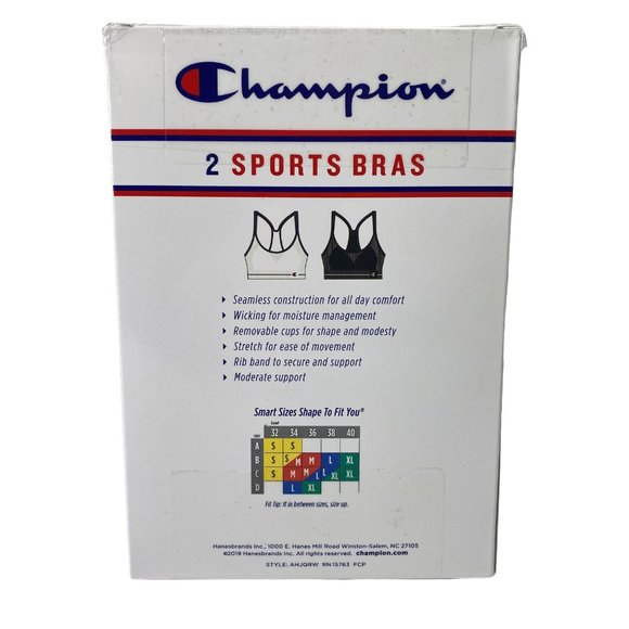 Champion Women's Seamless Racerback Sports Bras 2 - Picture 2 of 9